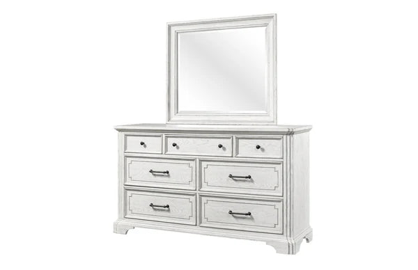 Clara White Mist Dresser & Mirror