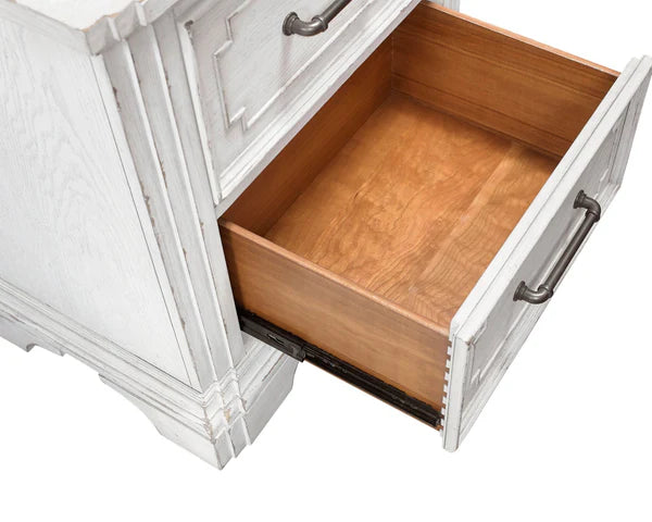 Clara White Mist Nightstand