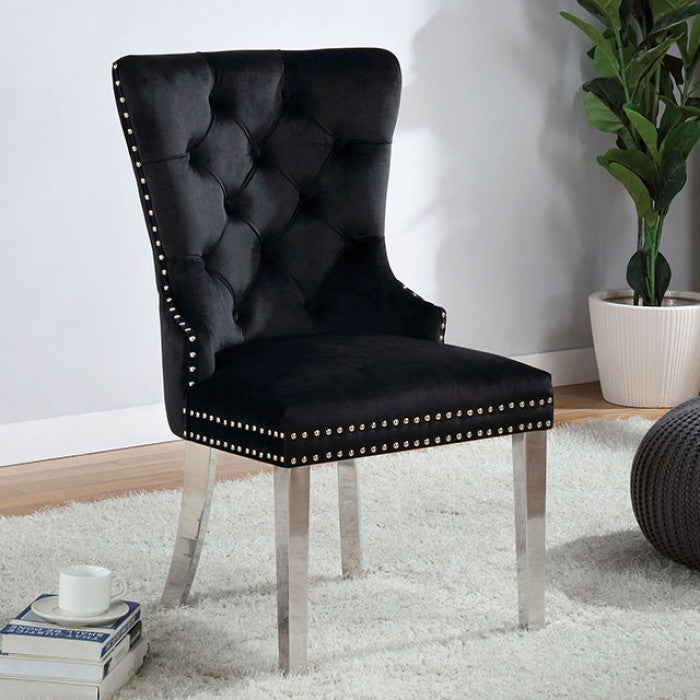 Jewett Contemporary Wingback Button Tufted Chair