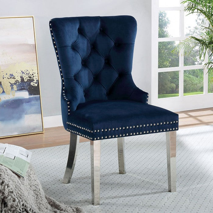Jewett Contemporary Wingback Button Tufted Chair