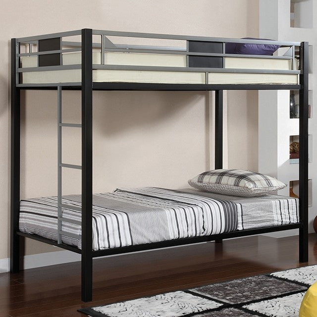 Clifton Silver Gun Metal Bunk Bed