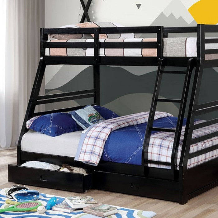 California 2 Drawer Twin Over Full Bunk Bed