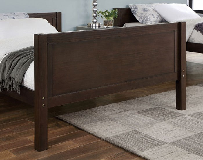 Stamos Walnut Solid Wood Bunk Bed