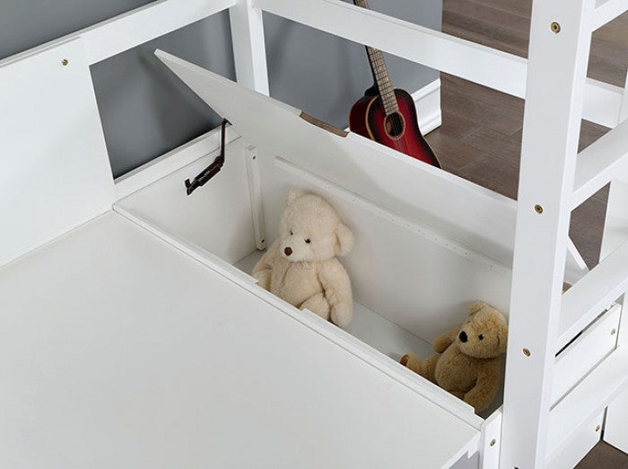 Callistus Twin Workstation Loft Bunk Bed
