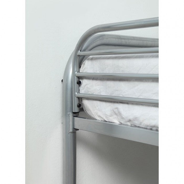 Opal Silver Metal Bunk Bed