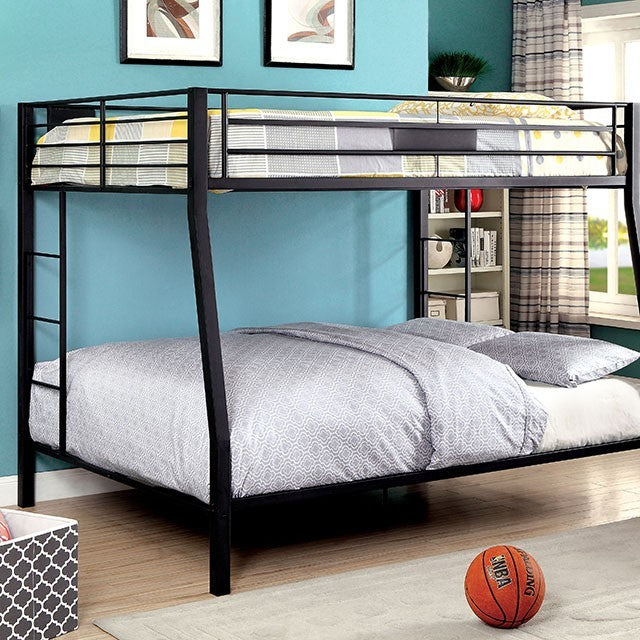 Claren Black Metal Bunk Bed