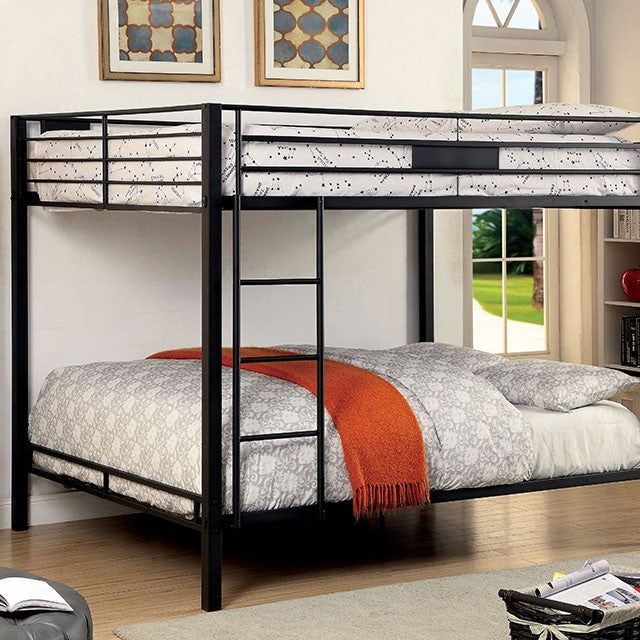 Claren Black Metal Bunk Bed