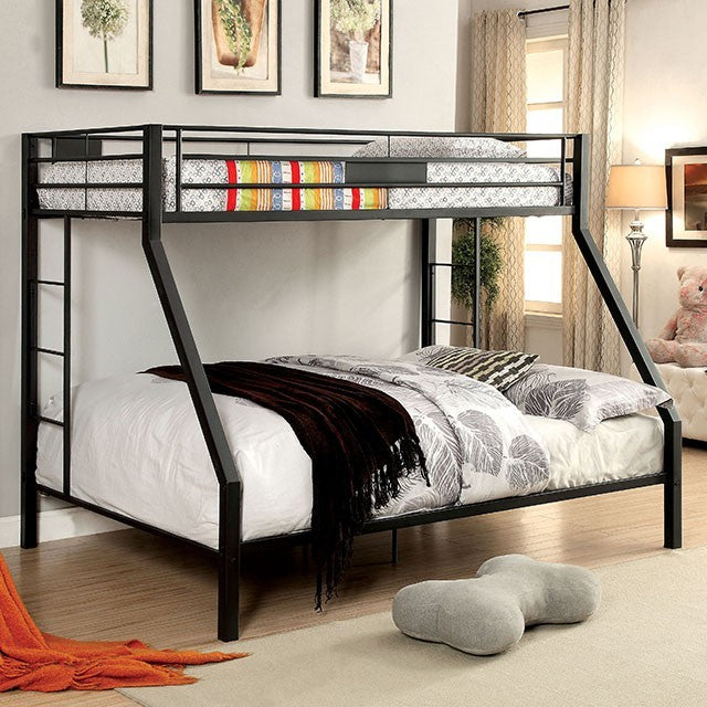 Claren Black Metal Bunk Bed