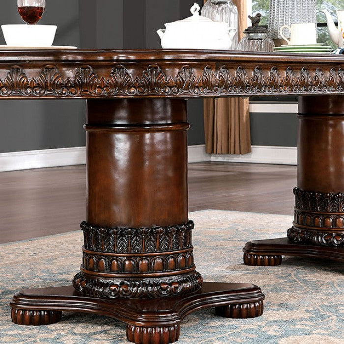 Canyonville Traditional Solid Wood Brown Cherry Dining Table