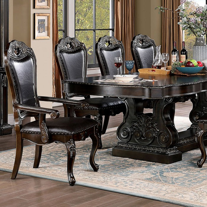 Lombardy Traditional Solid Wood Walnut Dining Table