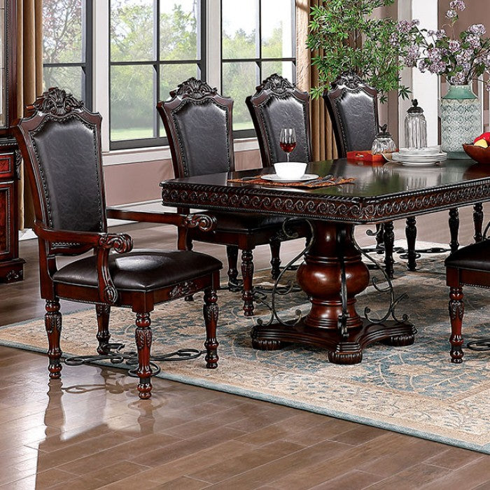 Picardy Traditional Solid Wood Dining Table