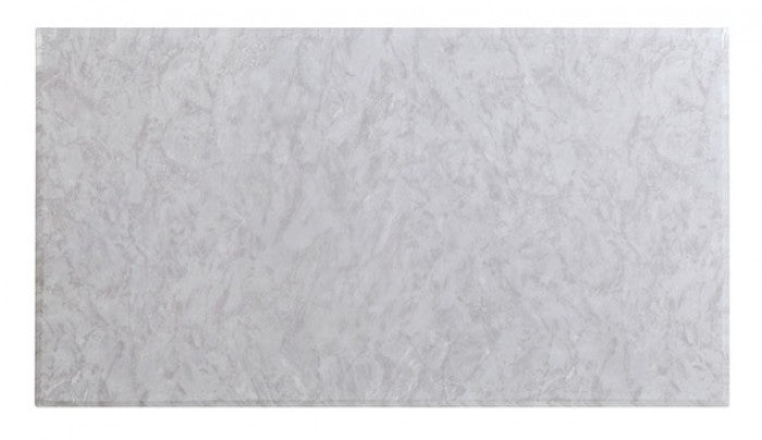 Wadenswil Glam Metal Chrom Marble Top Dining Table