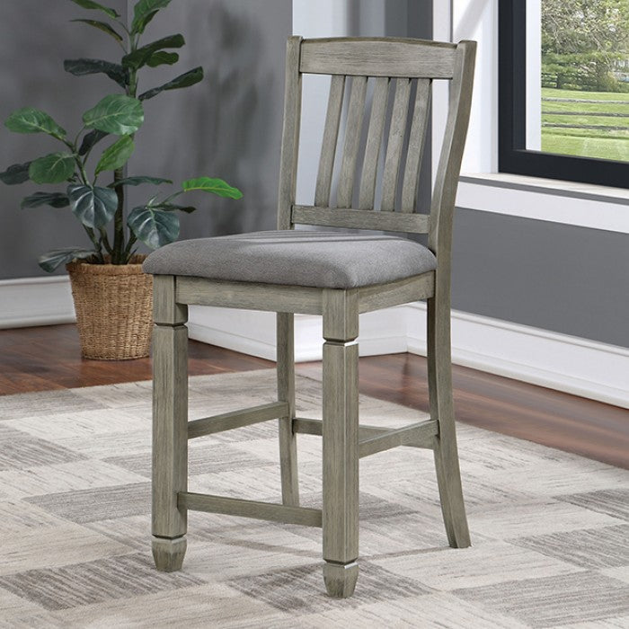 Anaya Transitional Solid Wood English Dovetail Drawers Counter HT Chair