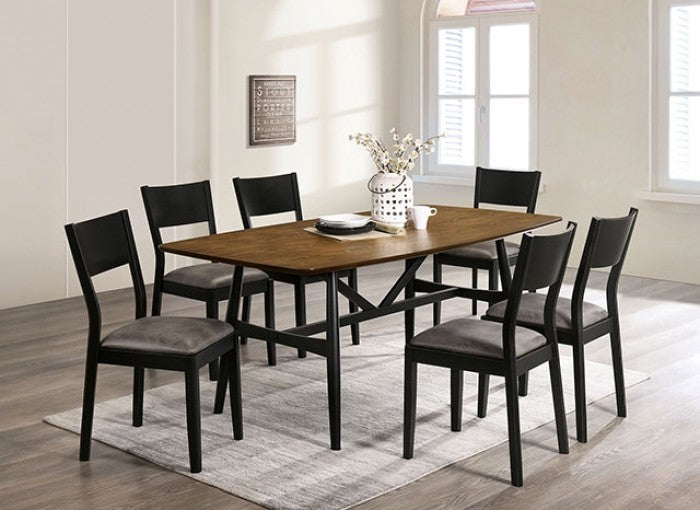 Oberwil Mid Century Modern Solid Wood Dining Table