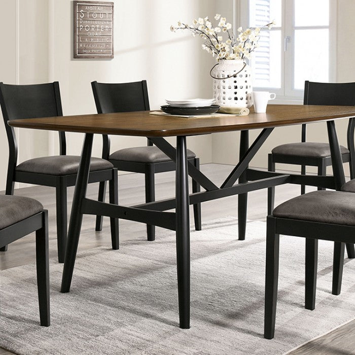 Oberwil Mid Century Modern Solid Wood Dining Table