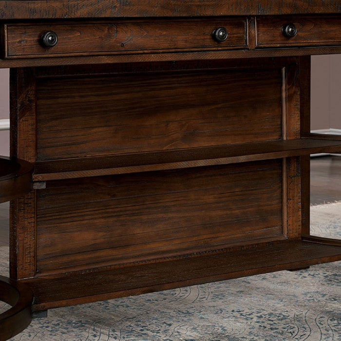 Fredonia Rustic Solid Wood Oak Dining Table