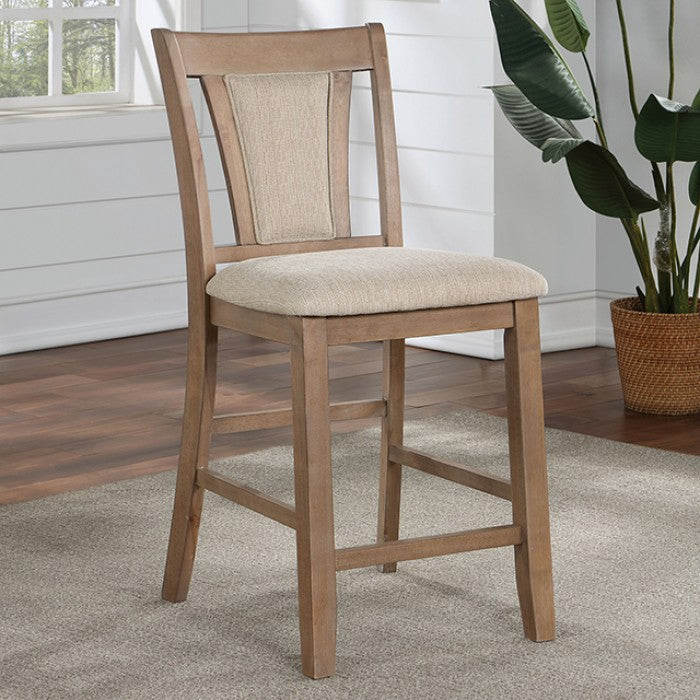 Upminster Transitional Fabric Solid Wood Counter HT Chair