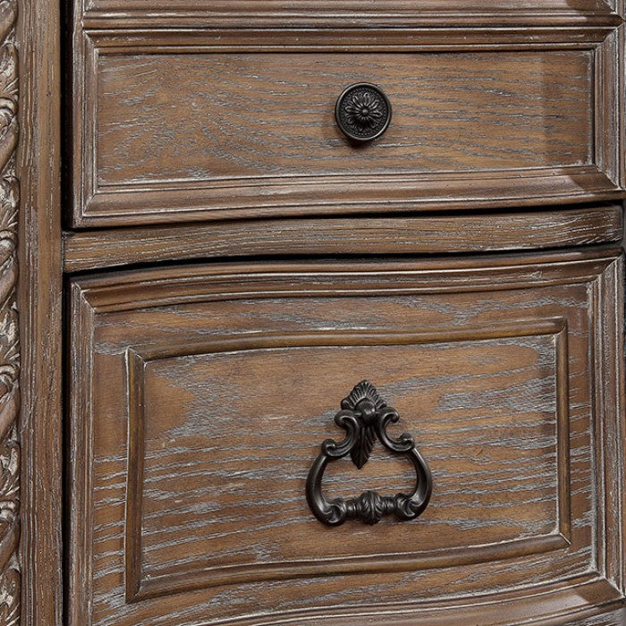 Timandra Transitional Fabric Solid Wood Rustic Natural Tone Dresser