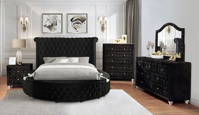 Delilah Button Tufted Upholstered Bed