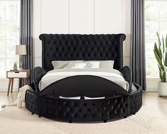 Delilah Button Tufted Upholstered Bed