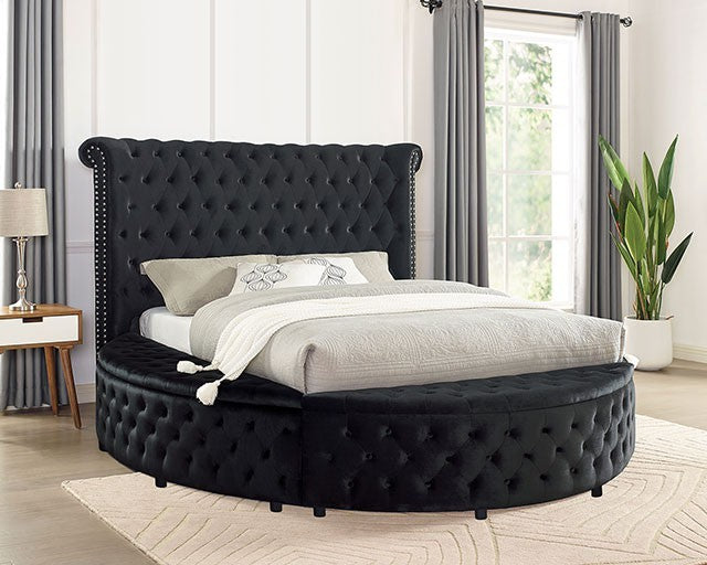 Delilah Button Tufted Upholstered Bed