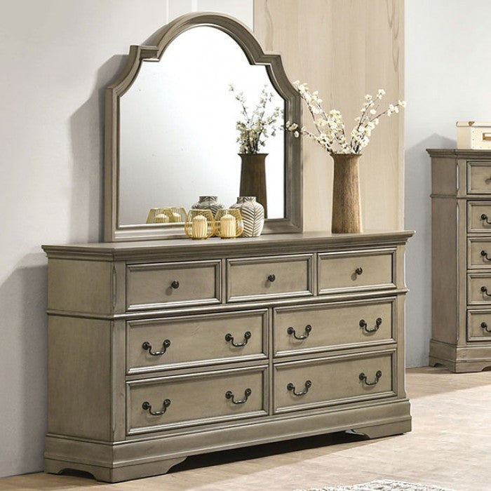 Lasthenia Transitional Leatherette Solid Wood Dresser
