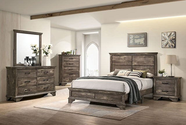 Fortworth Transitional Solid Wood Bed