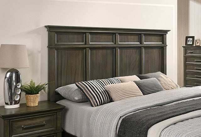 Houston Traditional Solid Wood Crown Molding Bed