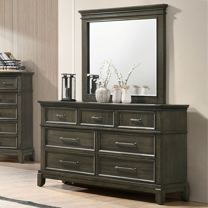 Houston Traditional Solid Wood Crown Molding Dresser