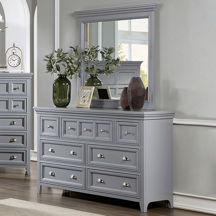 Castlile Transitional Solid Wood Crown Molding Dresser