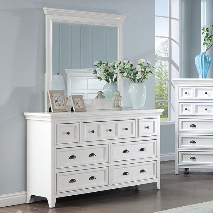 Castlile Transitional Solid Wood Crown Molding Dresser