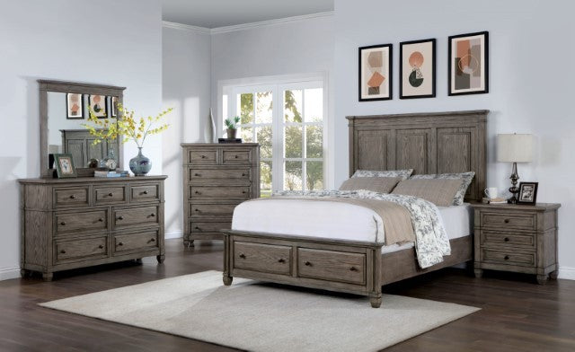Durango Transitional Solid Wood Footboard Drawer Bed