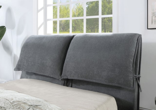 Pillsbury Contemporary Fabric Solid Wood Fully Upholstered Bed
