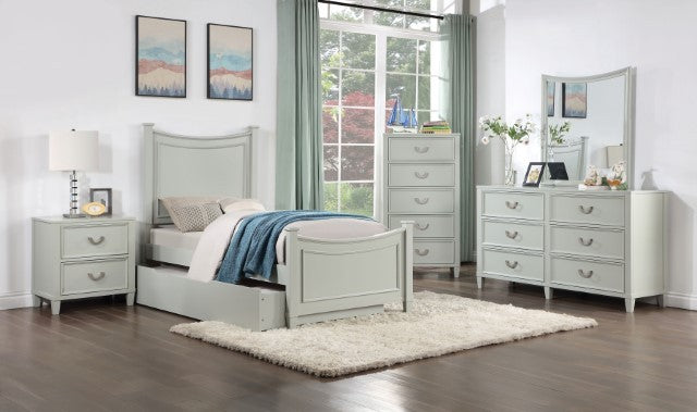 Lycorida Transitional Gray Bed