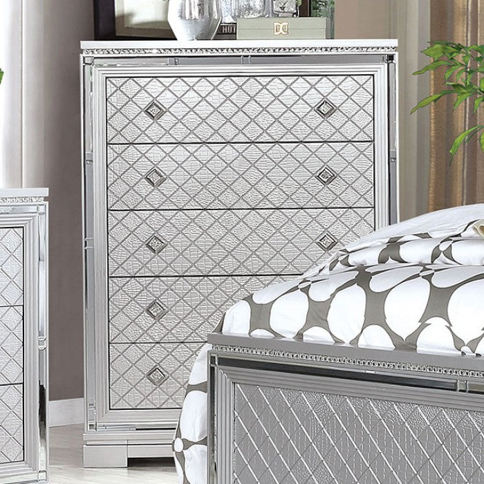Belleterre Glam Velvet Solid Wood Chest
