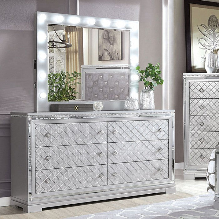 Belleterre Glam Velvet Solid Wood Dresser