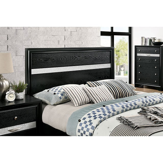 Chrissy Contemporary Solid wood Drawer Bed