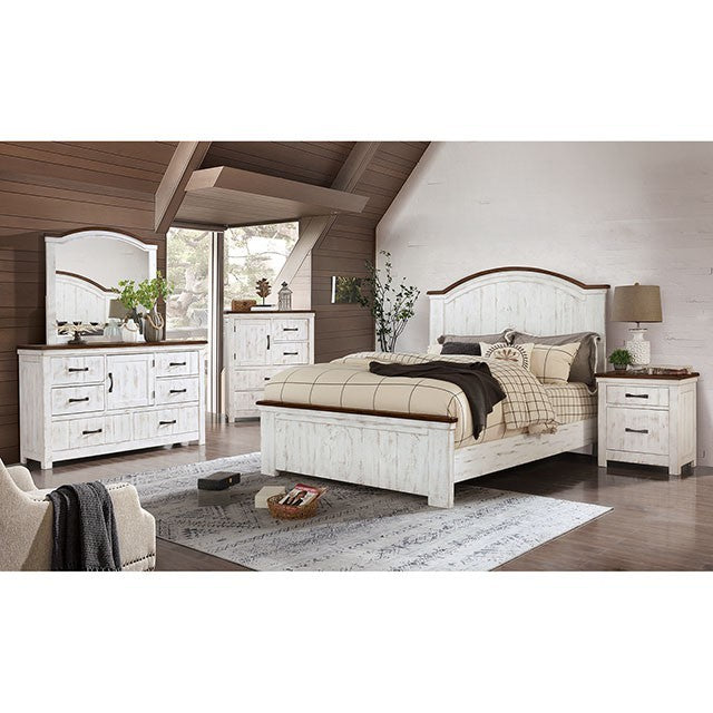 Alyson Transitional Solid Wood Arched Bed