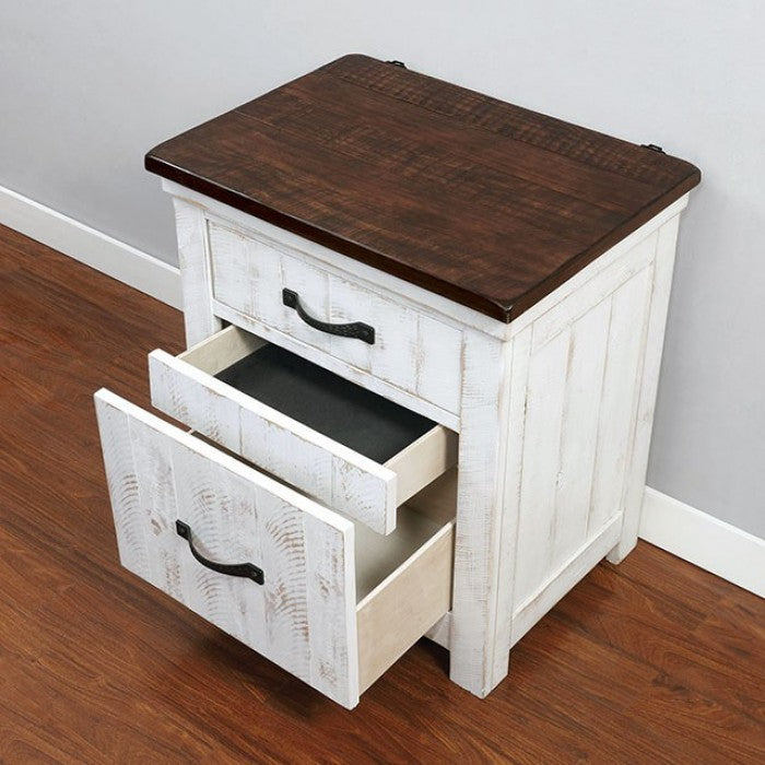 Alyson Transitional Solid Wood Arched Nightstand