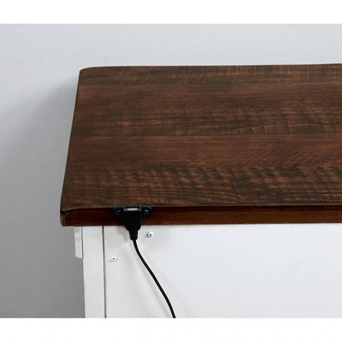 Alyson Transitional Solid Wood Arched Nightstand