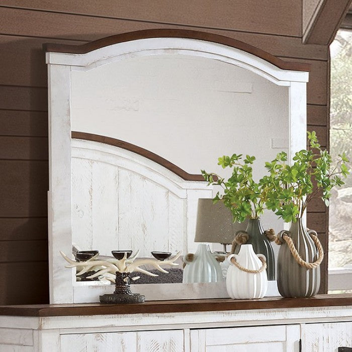 Alyson Transitional Solid Wood Arched Mirror