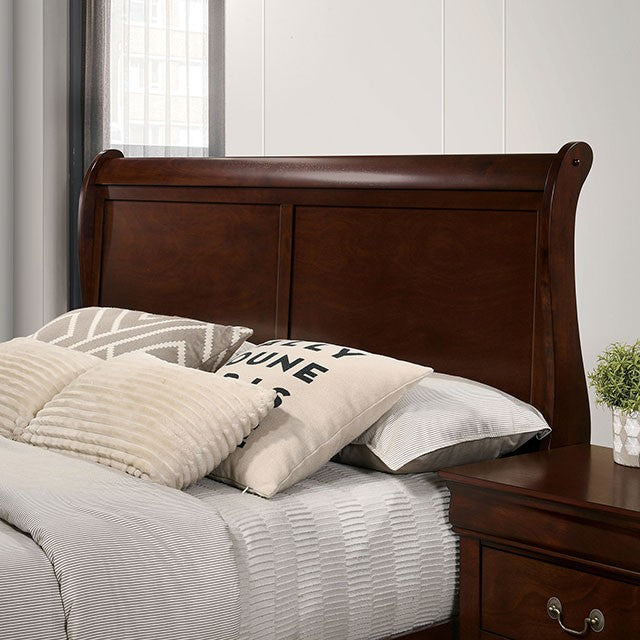 Louis Philippe Transitional Solid Wood Bed