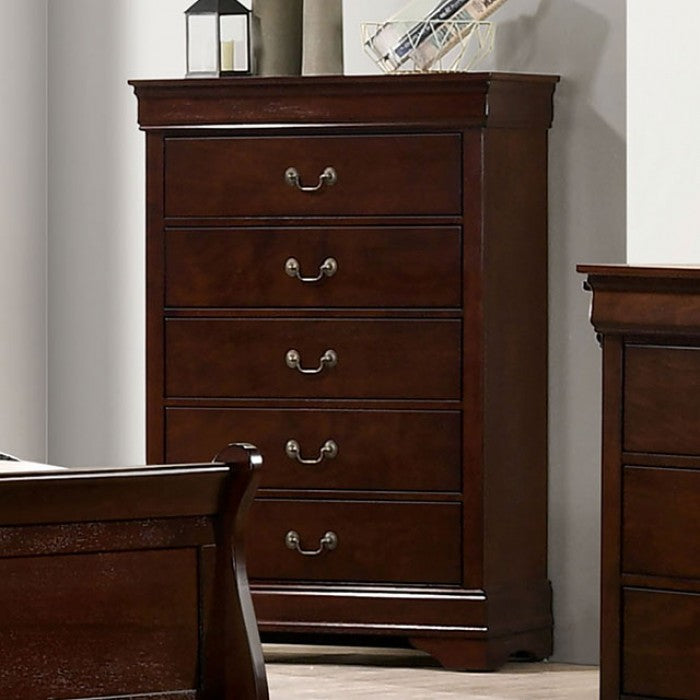 Louis Philippe Transitional Solid Wood Chest