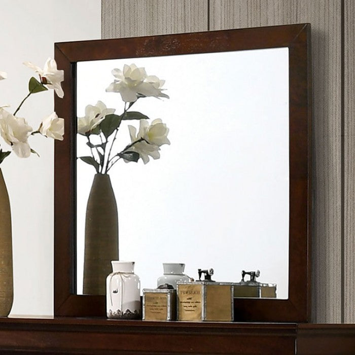 Louis Philippe Transitional Solid Wood Mirror