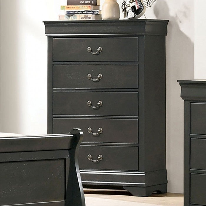 Louis Philippe Transitional Solid Wood Chest