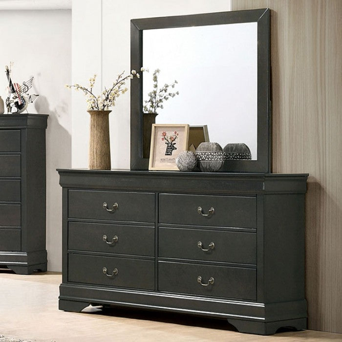 Louis Philippe Transitional Solid Wood Dresser