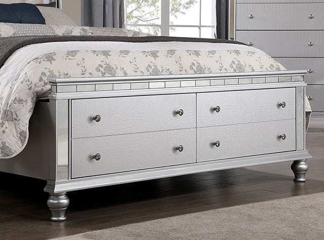 Bellinzona Contemporary Letherette Solid Wood Bed