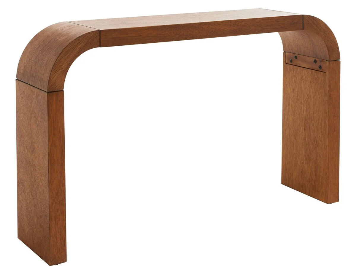 Liasonya Curved Console Table - Elegant and Modern Accent for Your Entryway or Living Room