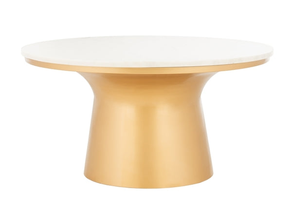 Mila Pedestal Coffee Table - Elegant and Modern Centerpiece for Your Living Room