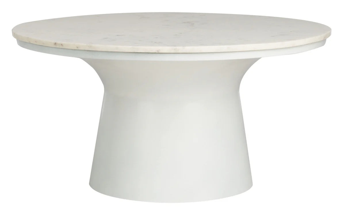 Mila Pedestal Coffee Table - Modern and Elegant Centerpiece for Contemporary Living Rooms